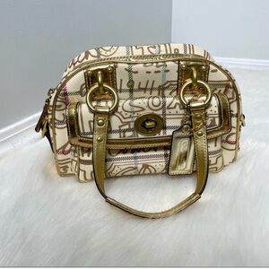 💛🤍Coach bag graffiti go white colors